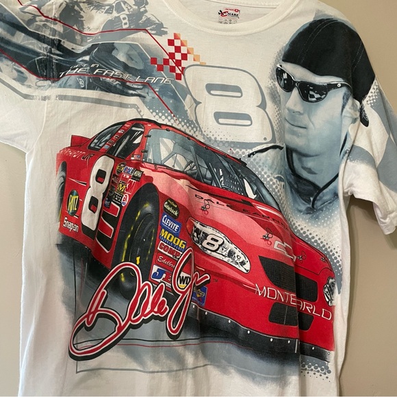 Dale Earnhardt Jr. All Over Print Front and Back Graphic Tee Size Medium - Picture 11 of 11
